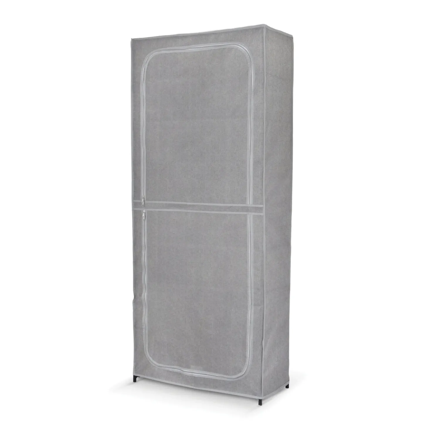 Scarpiera a 7 ripiani Domopak Living 68x30x160 cm grigio