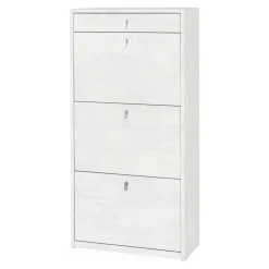 Scarpiera in kit Sarmog 3 ante 1 cassetto 127x63x29 cm 15 paia marrone sc