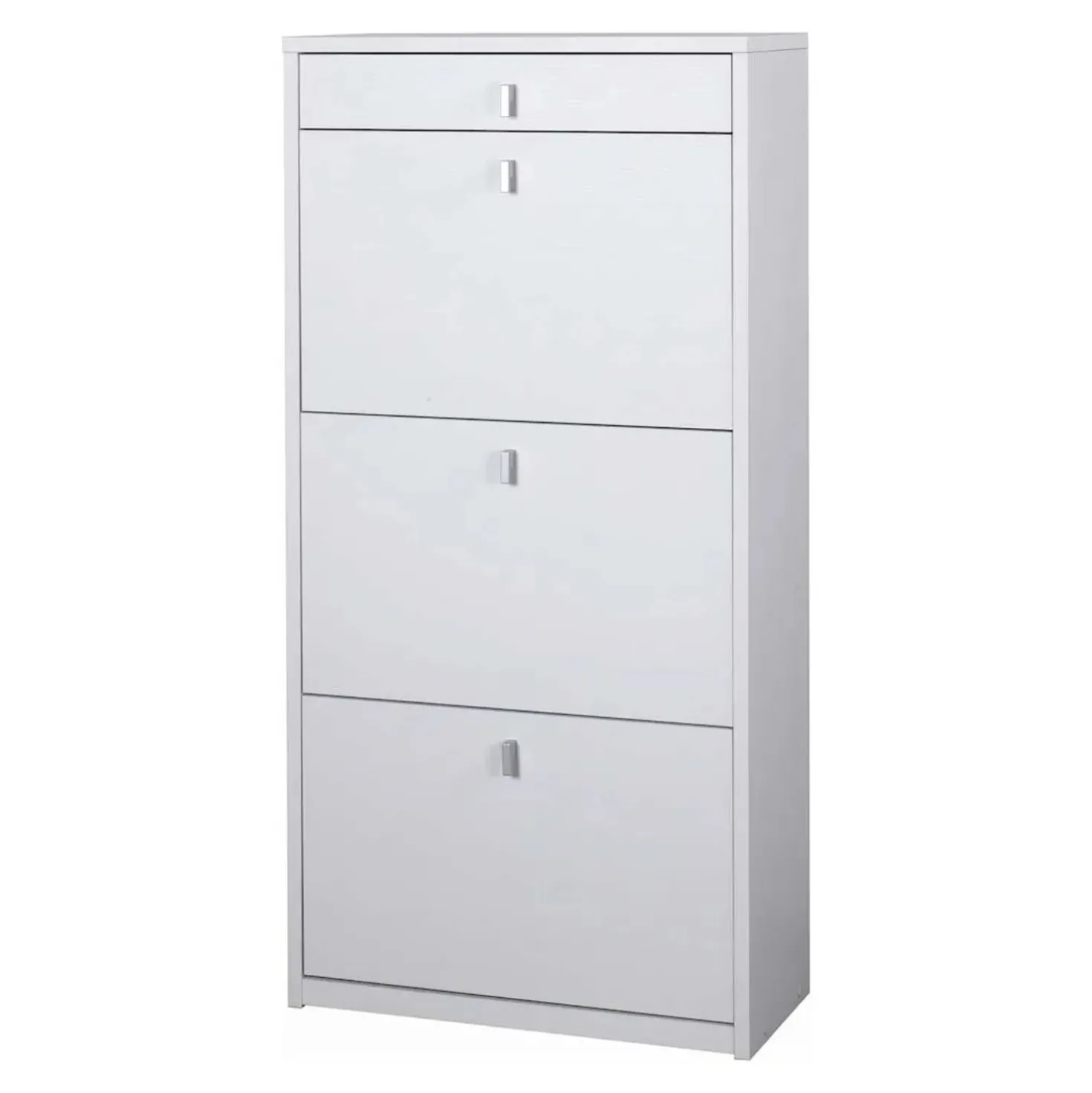 Scarpiera in kit Sarmog 3 ante 1 cassetto 127x63x29 cm 15 paia bianco