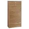 Scarpiera in kit Sarmog 3 ante 1 cassetto 127x63x29 cm 15 paia noce