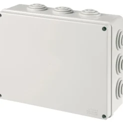 Scatola di derivazione da parete con passacavi 300 x 220 x 120 mm IP55 grigia