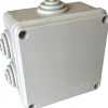 Scatola di derivazione da parete con passacavi 100x100x50 mm IP55 grigia