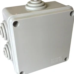 Scatola di derivazione da parete con passacavi 100x100x50 mm IP55 grigia