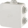 Scatola di derivazione da parete quadrata 80x80x40 mm IP44 grigio