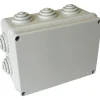 Scatola di derivazione da parete con passacavi 150 x 110 x 70 mm IP55 grigia