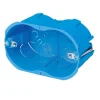 Scatola per cartongesso 3 posti blu