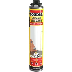 Schiuma poliuretanica montaggio ed isolamento 750 ml