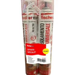 Schiuma poliuretanica spray universale Fischer Bi-pack 2x750 ml