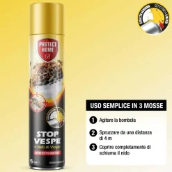 Schiuma spray Vespicida schiumogeno per vespe e calabroni 750 ml