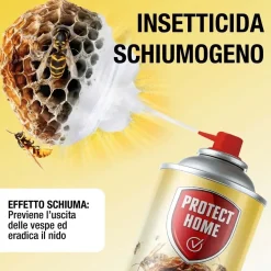 Schiuma spray Vespicida schiumogeno per vespe e calabroni 750 ml
