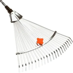Scopa per erba regolabile in acciaio 50 cm Gardena Combisystem