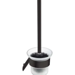 Scopino bagno a parete 11,6x35,4 cm nero