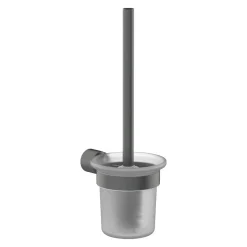 Scopino bagno a parete 11,2x33,2 cm titanio