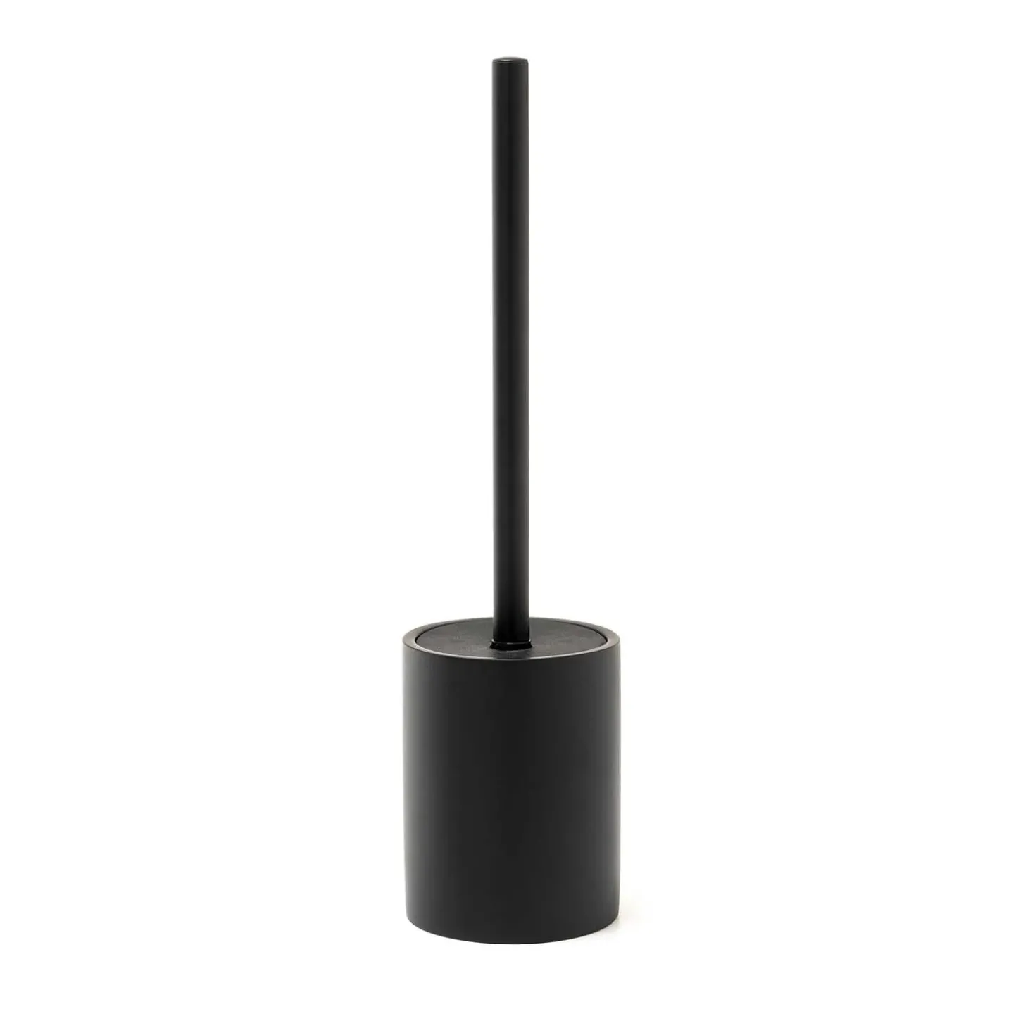 Scopino bagno Brenda in resina nero matt