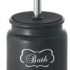 Scopino bagno Chantal H 46,5 cm nero opaco