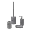 Scopino bagno Helen in resina grigio
