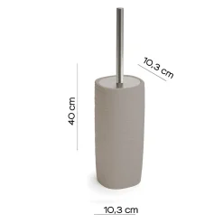 Scopino bagno Kelly in ceramica tortora chiaro