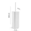 Scopino bagno Seventy in resine termoplastiche bianco matt