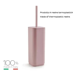 Scopino bagno Seventy in resine termoplastiche rosa matt