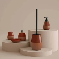 Scopino bagno Wilma in ceramica terracotta