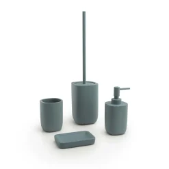 Scopino bagno Ylenia in resina azzurro polvere matt