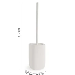 Scopino bagno Ylenia in resina bianco matt