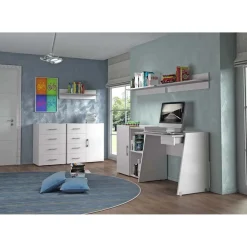 Scrivania con cassetto bianco