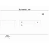 Scrivania in kit Sarmog 180x76x69 cm cemento