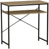 Scrivania in pannello truciolare con 2 ripiani 77x40x75 cm