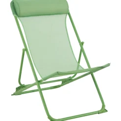 Sdraio con schienale regolabile verde