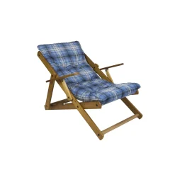 Sdraio reclinabile Comodona in legno blu