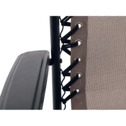 Sedia a sdraio reclinabile con braccioli Longwood taupe