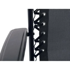 Sedia a sdraio reclinabile con braccioli Longwood antracite