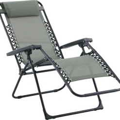 Sedia a sdraio reclinabile con braccioli Longwood verde scuro