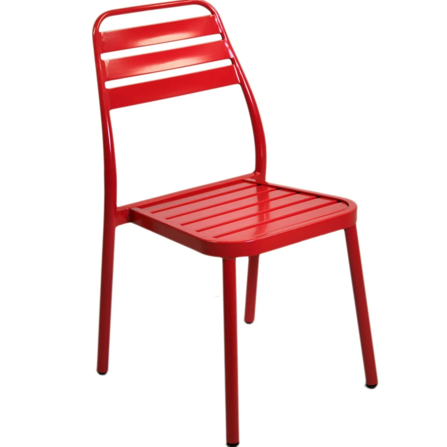 Sedia da giardino impilabile Las Vegas in alluminio rossa 49x58 cm H 45/88 cm