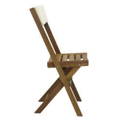 Sedia da giardino pieghevole in legno di acacia 42x47 cm H 87 cm
