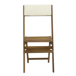 Sedia da giardino pieghevole in legno di acacia 42x47 cm H 87 cm
