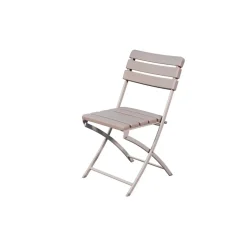 Sedia da giardino pieghevole in acciaio e plastica soffiata 55x46xH81 cm