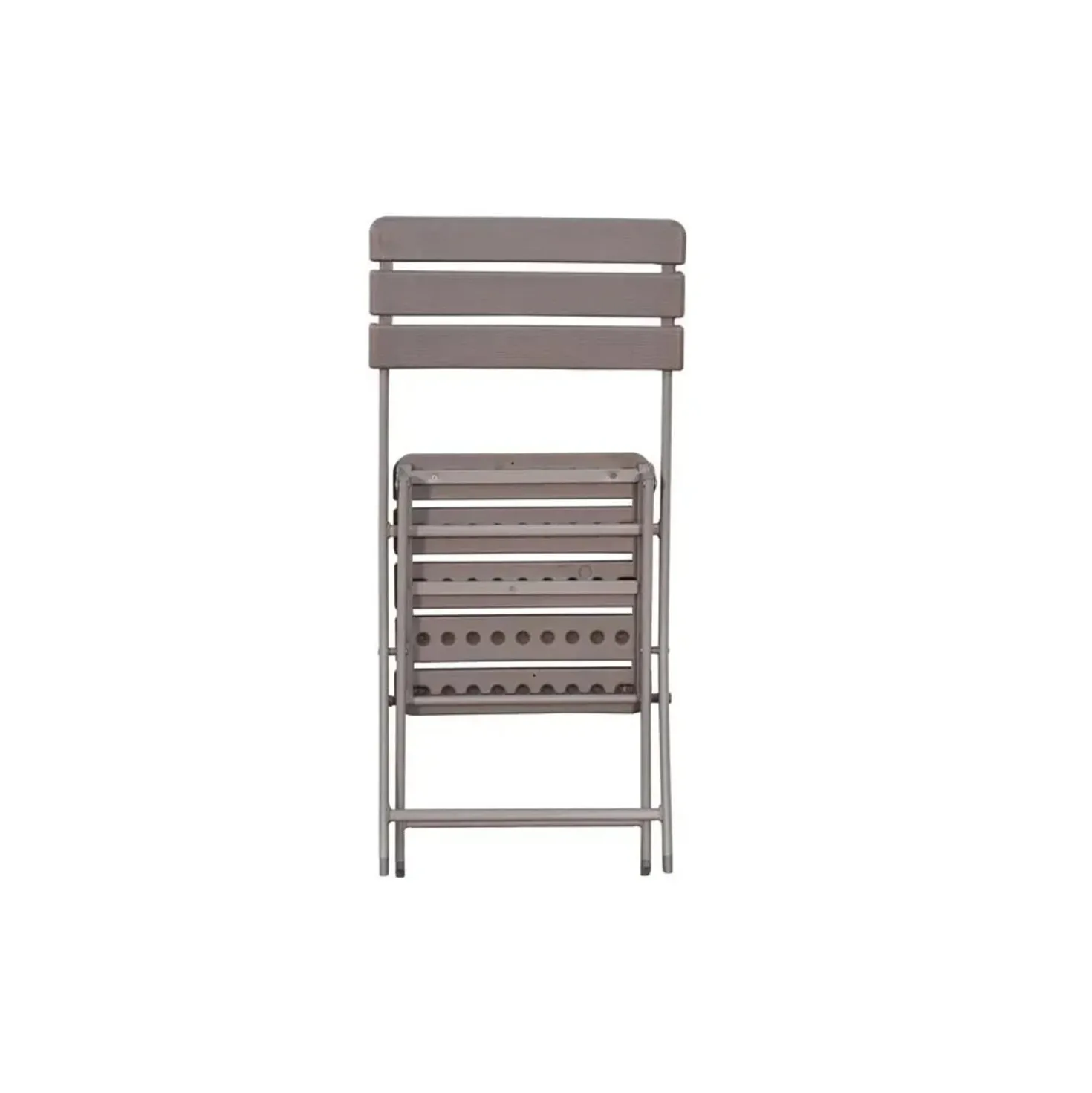 Sedia da giardino pieghevole in acciaio e plastica soffiata 55x46xH81 cm