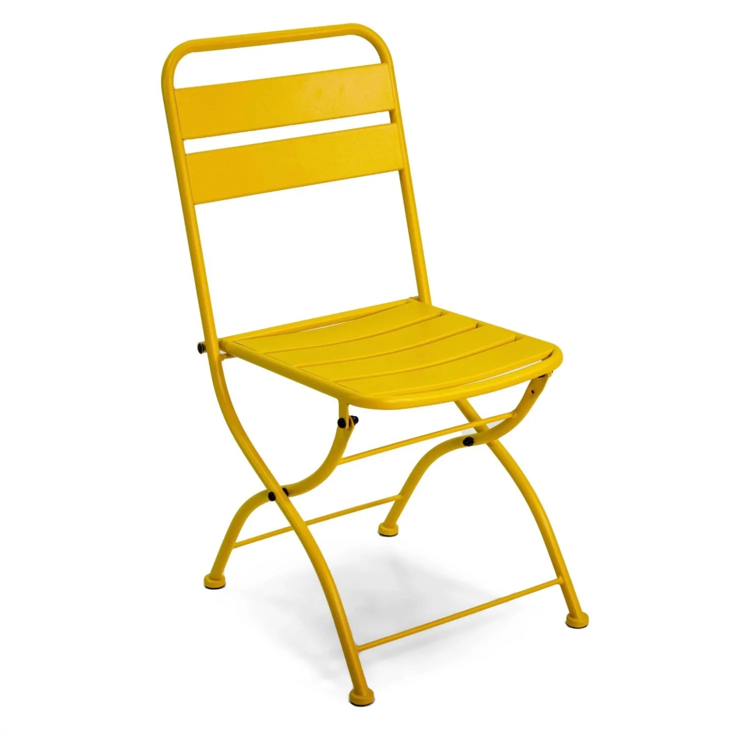 Sedia da giardino pieghevole Rovigo in metallo giallo