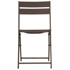Sedia da giardino pieghevole in alluminio chocolate