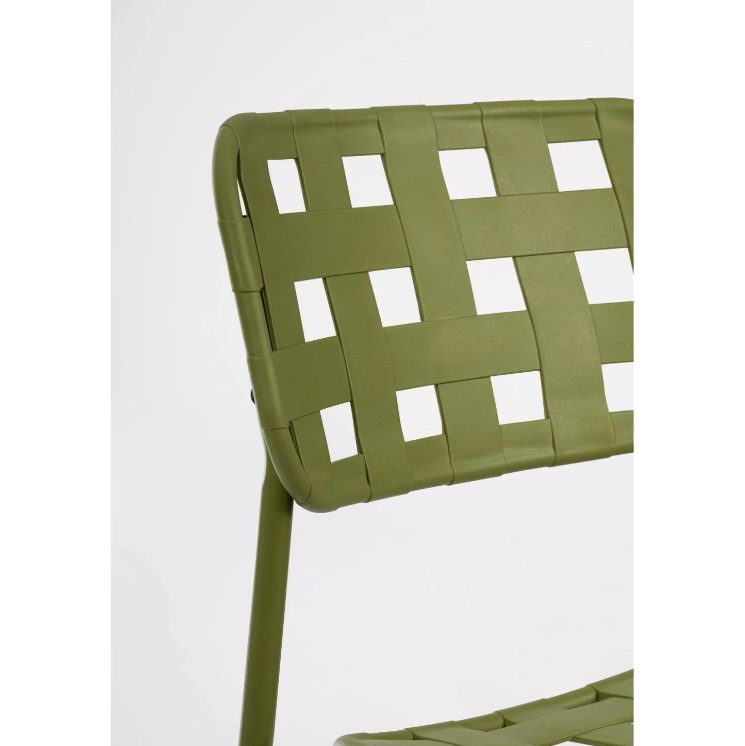 Sedia da giardino senza cuscino Clover in polipropilene verde turtle