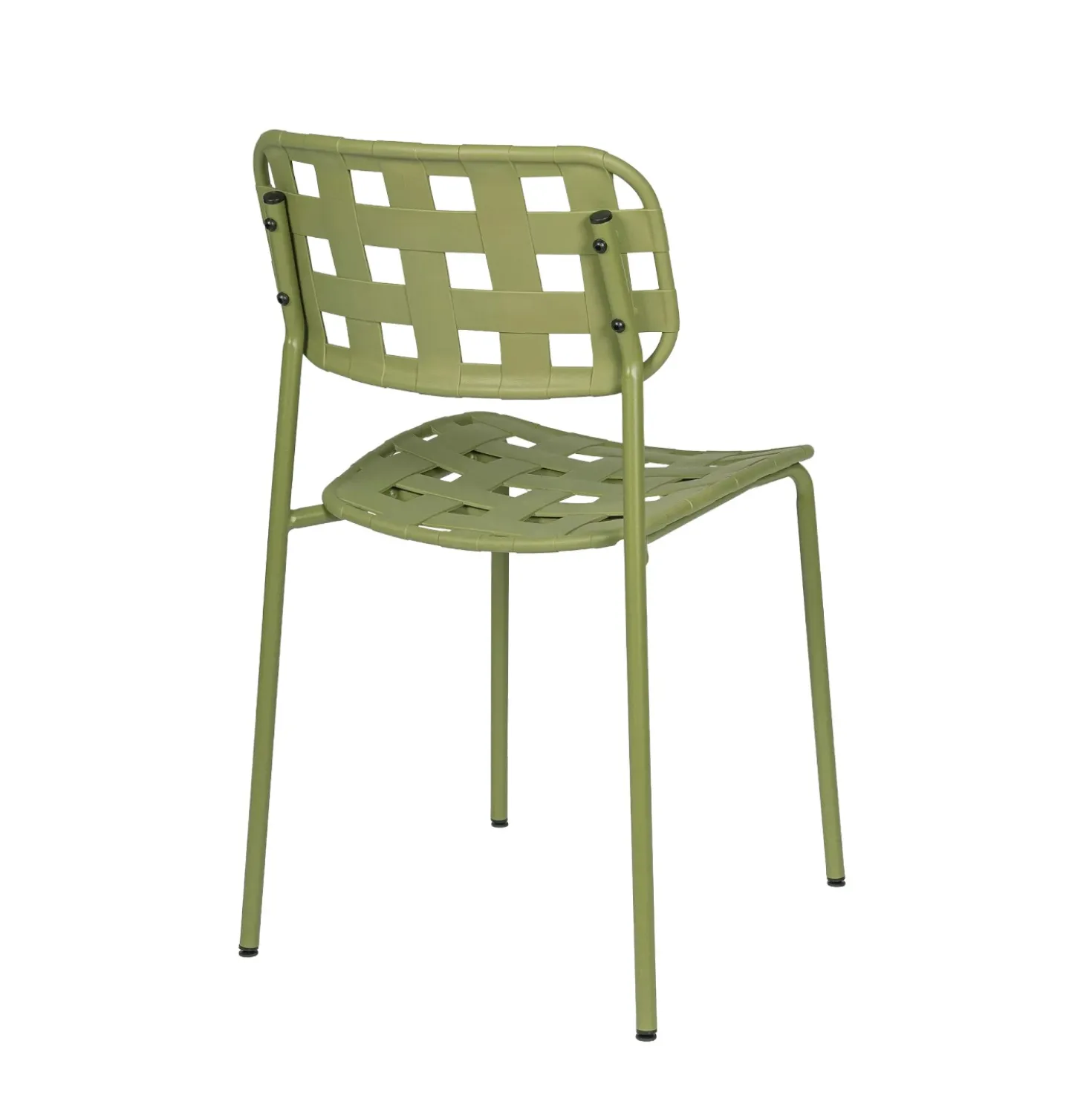 Sedia da giardino senza cuscino Clover in polipropilene verde turtle