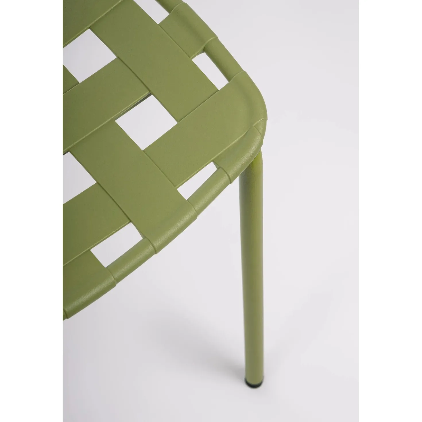 Sedia da giardino senza cuscino Clover in polipropilene verde turtle