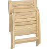 Sedia da giardino senza cuscino Canston in legno acacia