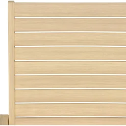 Sedia da giardino senza cuscino Canston in legno acacia