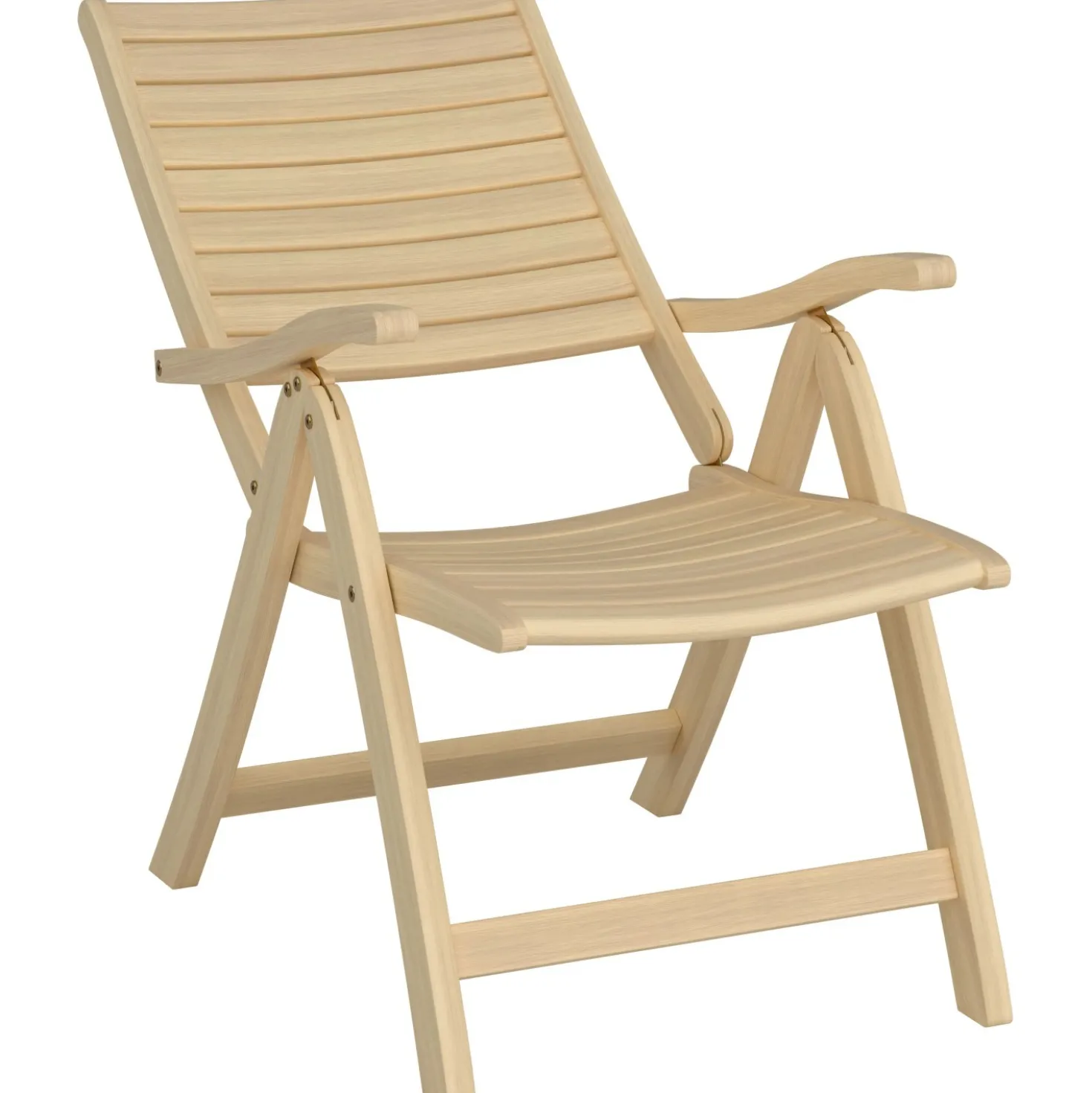 Sedia da giardino senza cuscino Canston in legno acacia