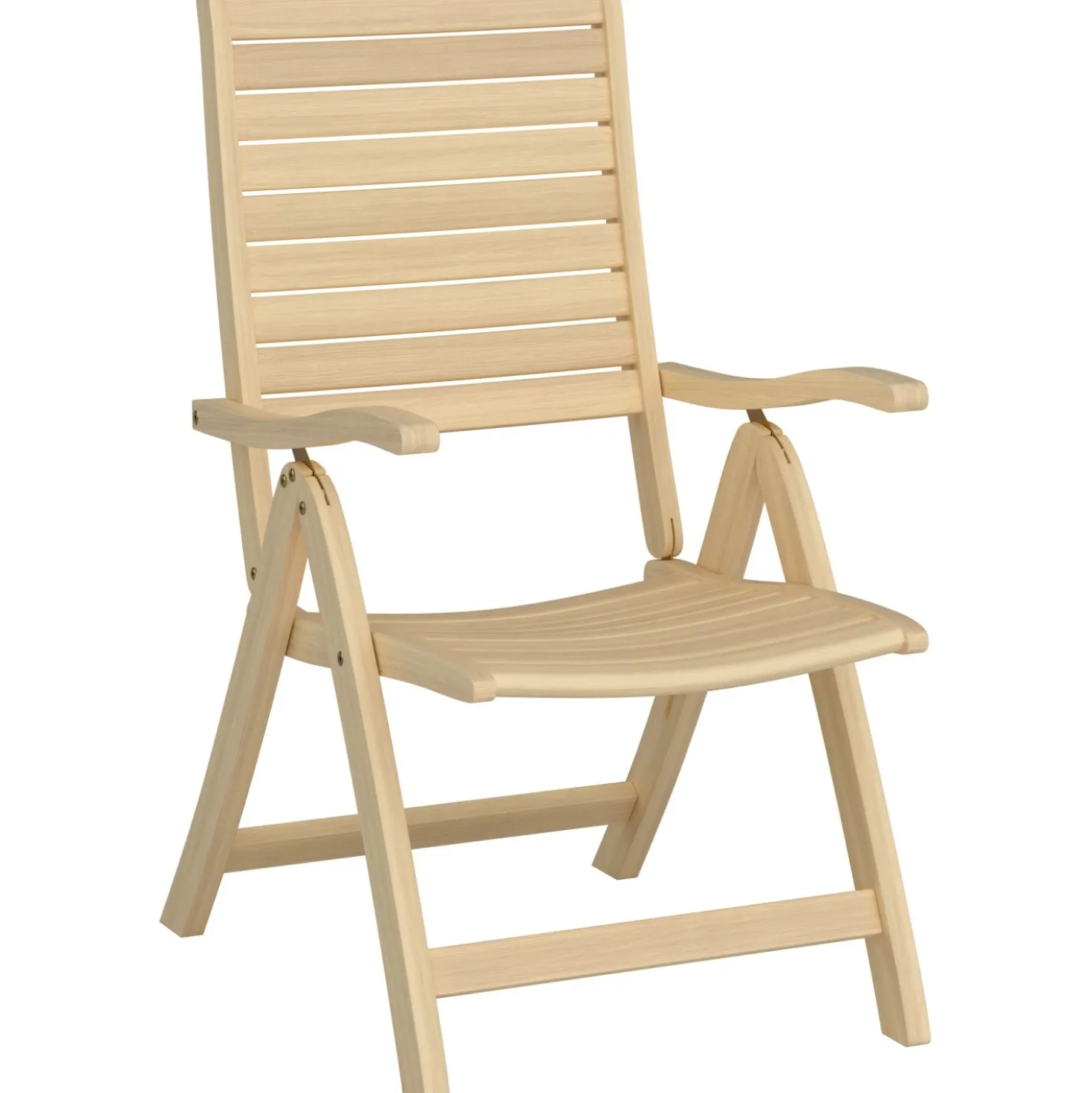 Sedia da giardino senza cuscino Canston in legno acacia