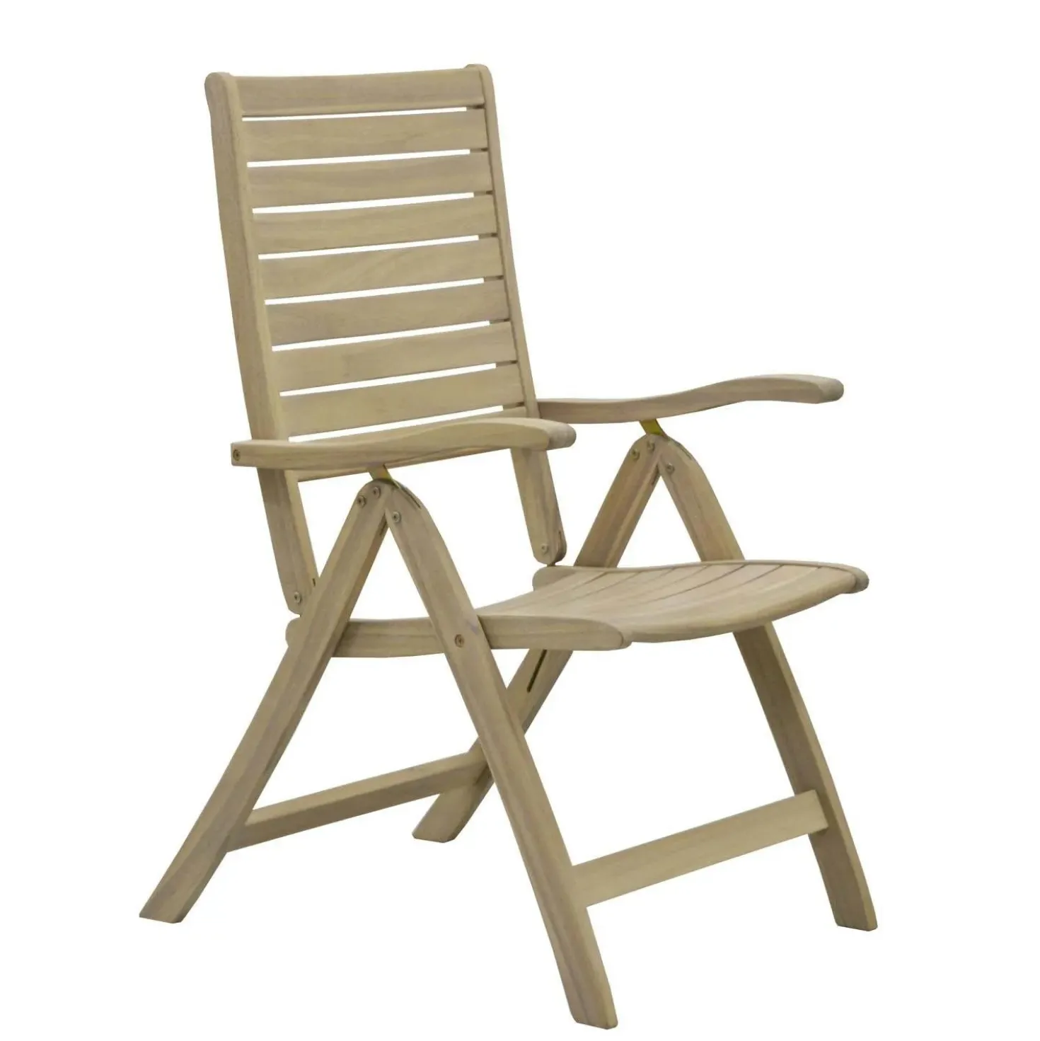 Sedia da giardino senza cuscino Canston in legno acacia