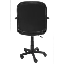 Sedia da ufficio in similpelle con braccioli 55x56x86/98 cm